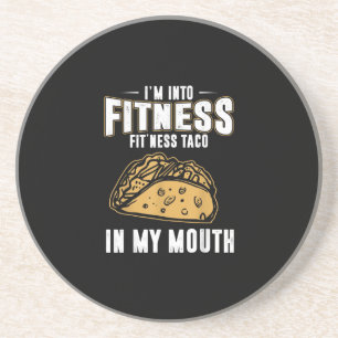 Funny Gym Fitness Taco T - Shirt Getränkeuntersetzer