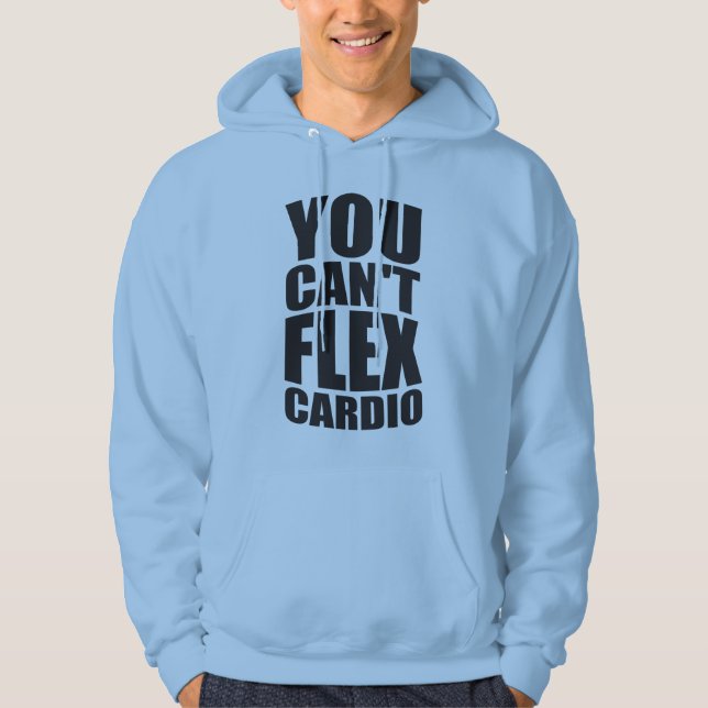 Funny Gym Joke - Flex Cardio Hoodie (Vorderseite)