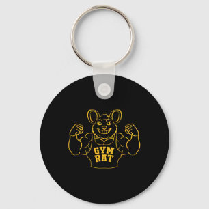 Funny Gym Rat Bodybuilding für Gym Liebhaber Schlüsselanhänger