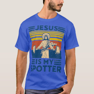 Funny Gym Shirt Jesus ist mein Spotter Funny Worko