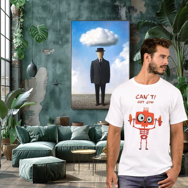 Funny Gym Skeleton | Kann nicht. Got Gym. | Fitnes T-Shirt (Von Creator hochgeladen)