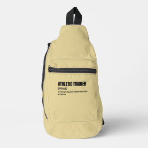 Funny Gym Trainer Definition Crossbody Bag