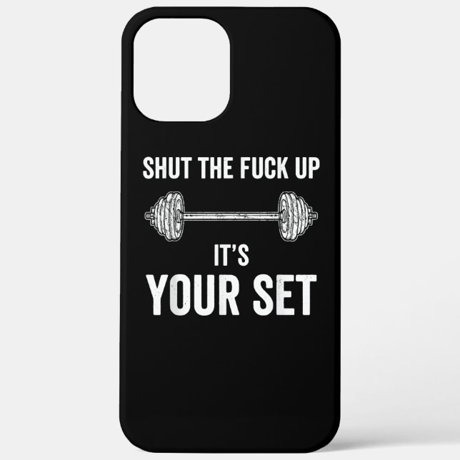 Funny Gym trainiert sein Set Zitat Case-Mate iPhone Hülle (Rückseite)