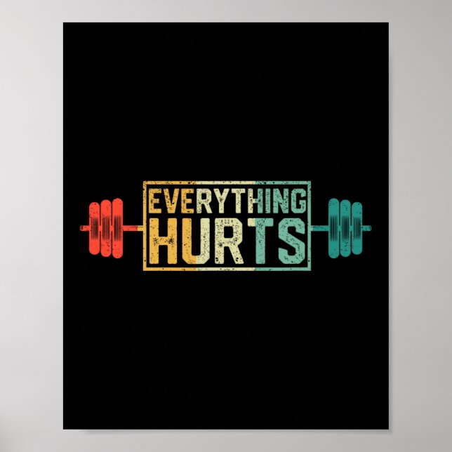 Funny Gym Workout Athlete Personal Trainer Jeder Poster (Vorne)
