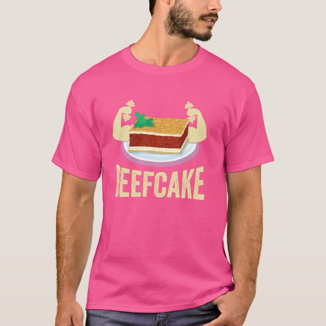 Funny Gym Workout Beefcake T-Shirt (Vorderseite)