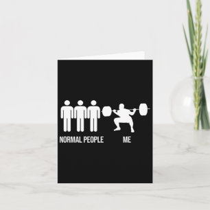 Funny Gym Workout Fitness Bodybuilding Sportwein Karte