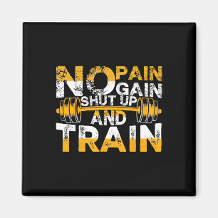 Funny Gym Workout Fitness Bodybuilding Sportwein Magnet