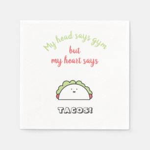 Funny Gym Workout Motivation Serviette