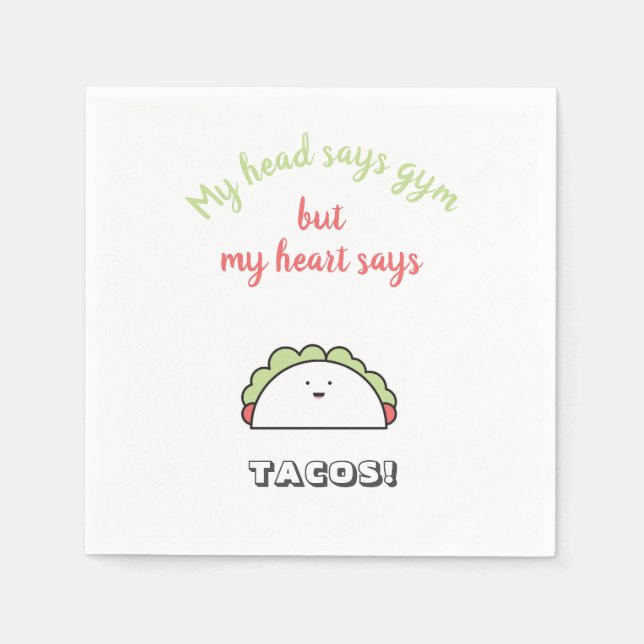 Funny Gym Workout Motivation Serviette (Vorderseite)