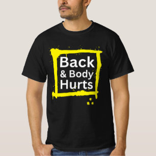 Funny Gym Workout Outfit Zurück und Körperverletzu T-Shirt