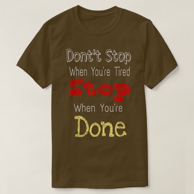 Funny GYM Zitat, Coole Motivation T-Shirt (Design vorne)