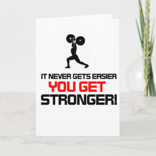 Funny Gym Zitat Design Karte