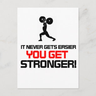 Funny Gym Zitat Design Postkarte