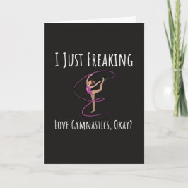 Funny Gymnast Cards For Her Gymnastics Humor Women Karte