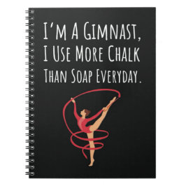 Funny Gymnast Gifts Gymnastics Girl Women Quote Notizblock