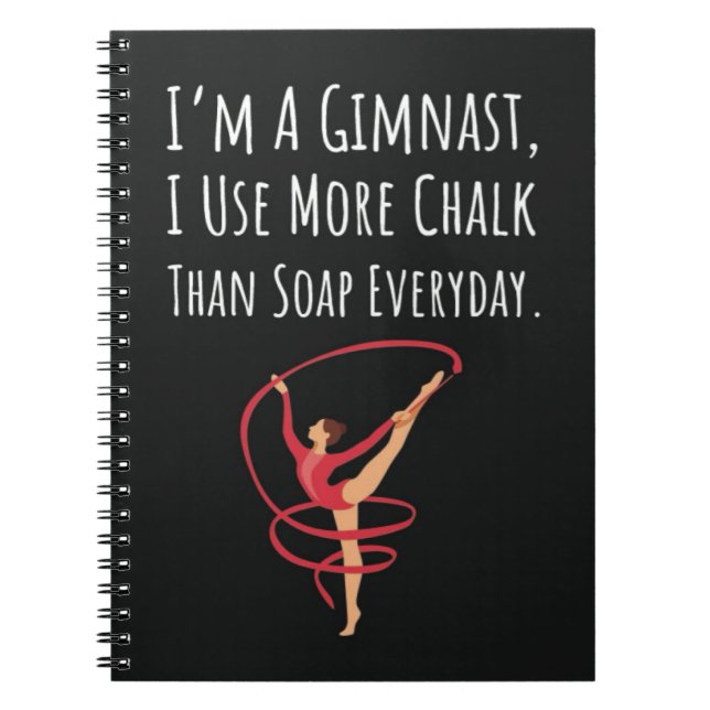 Funny Gymnast Gifts Gymnastics Girl Women Quote Notizblock (Vorderseite)