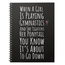 Funny Gymnastics Gift Ideas Women Girls Teens  Notizblock