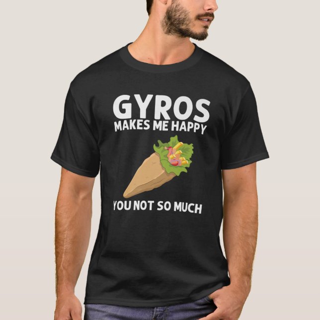 Funny Gyros für Männer Frauen Gyro Fleisch Pita Do T-Shirt (Vorderseite)