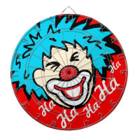 Funny ha hat ein grafisches Clowndart-Board