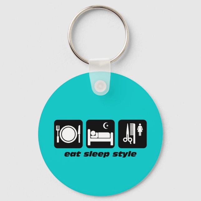 Funny haar stylist schlüsselanhänger (Vorderseite)