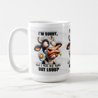 Funny habe ich meine Augen-Heifer-Kuh-Tasse Roll Kaffeetasse