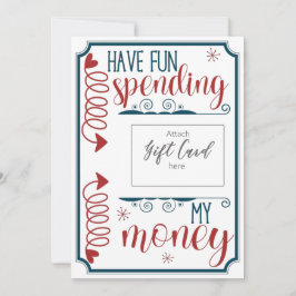 Funny habe Spaß, mein Geld-Geschenkkartenhalter au