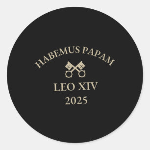 Funny Habemus Papam Pope Leo Xiv 2025 Katholik Runder Aufkleber