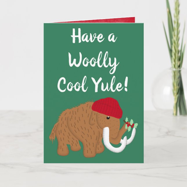 Funny haben ein wooles Cooles Weihnachten Mammoth  (Vorderseite)