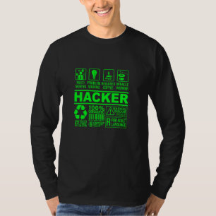 Funny Hacker Bio Komposition It Hacking Nerd G T-Shirt