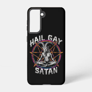 Funny Hail Gay Satan LGBT Goth Gay Pride Baphomet Samsung Galaxy Hülle