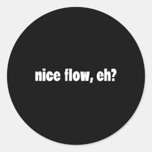 Funny Hair Meme - Sport - Hockey Hair - Flow Runder Aufkleber