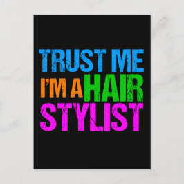 Funny Hair Stylist Postkarte