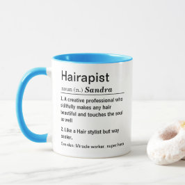 Funny Hairapist Definition Tasse