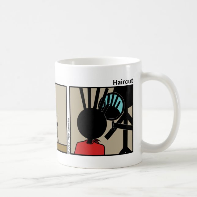 Funny Haircut Stickman Tasse - 085 (Rechts)