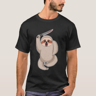 Funny Halloween 2020 Sloths Murderous Sloth Bloody T-Shirt