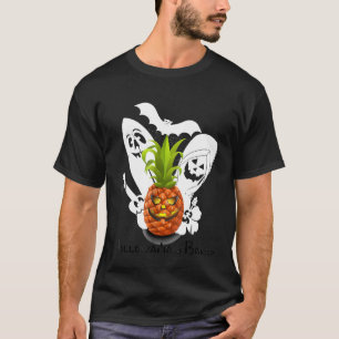 Funny Halloween Ananas und Friends Band Hawaii T-Shirt