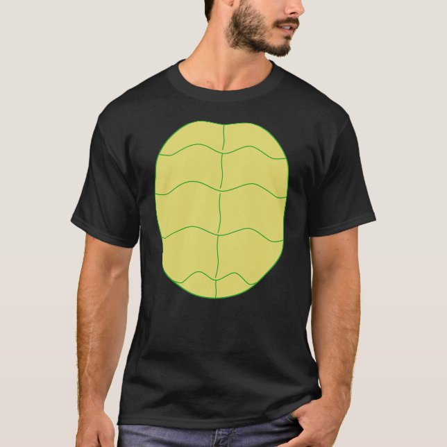 Funny Halloween Animal Belly Turtle Shell Costume  T-Shirt (Vorderseite)