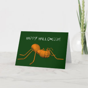 Funny Halloween Ant Karte