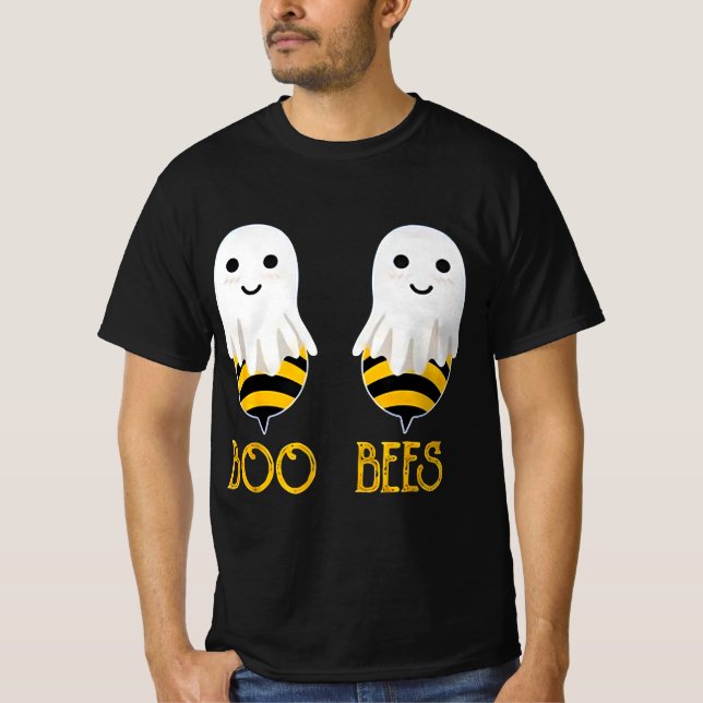 Funny Halloween Boo Bees T-Shirt (Vorderseite)