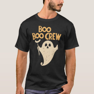 Funny Halloween Boo Crew Ghoteen Nurse T-Shirt