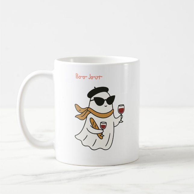 Funny Halloween Boo Jour Trick oder Treat Kaffeetasse (Links)
