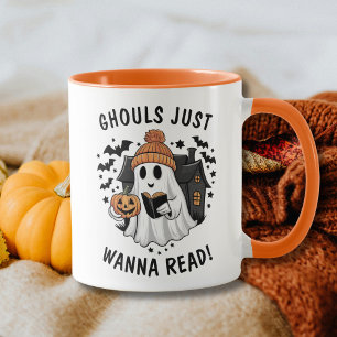Funny Halloween Book Lovers Tasse