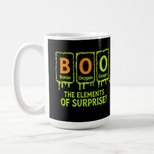 Funny Halloween Books Elements Science Überraschun Kaffeetasse