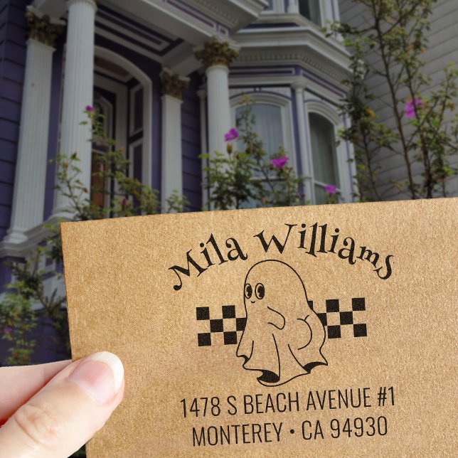 Funny Halloween Bootiful Ghost Rücksendeadresse Permastempel (Von Creator hochgeladen)