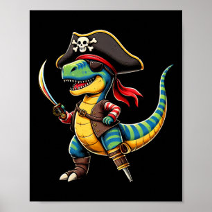 Funny Halloween Boys Kids Kleinkinder Dinosaurier  Poster