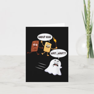 Funny Halloween Camping Smores Smores Marshmallow Karte