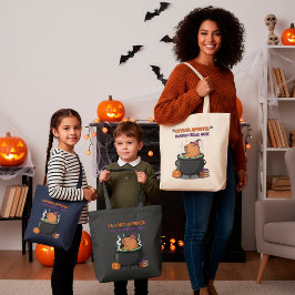 Funny Halloween Capybara Hexenassistent Cauldron Tragetasche