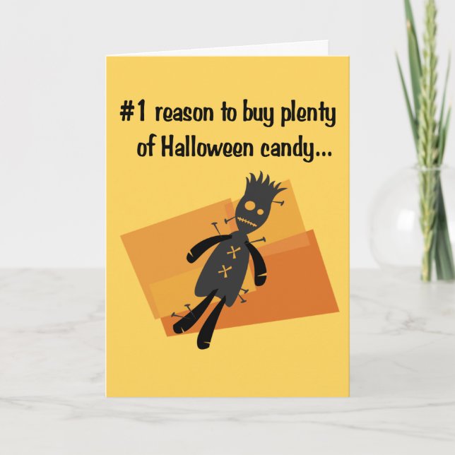 Funny Halloween Card Karte (Vorderseite)