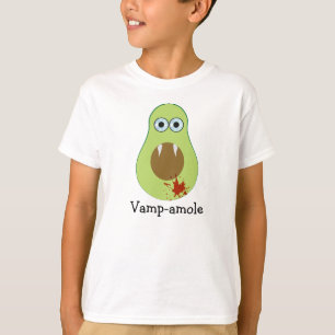 Funny Halloween Cartoon Vampire Avocado T-Shirt