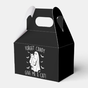 Funny Halloween Cat Ghost vergessen Candy Give me  Geschenkschachtel